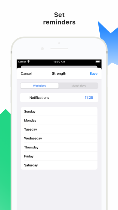 Plan-trainings and activities Screenshot