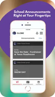 globe charter school app iphone screenshot 1