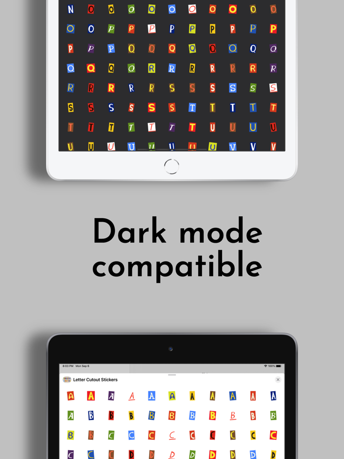 Letter Cutout Stickers