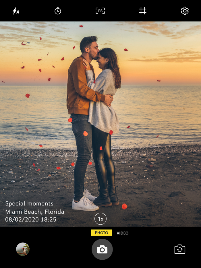 Auto Stamper Stamps on photos