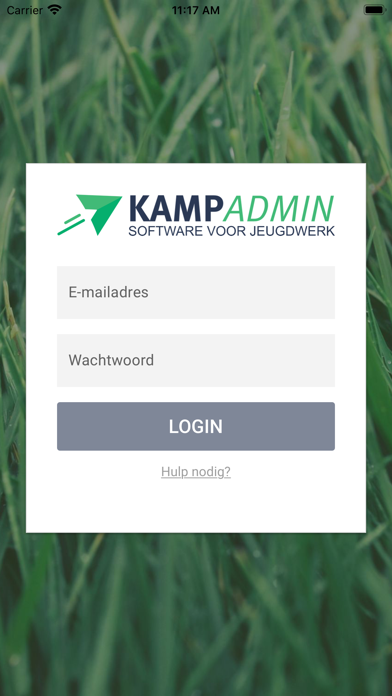 KampAdmin Check In Screenshot