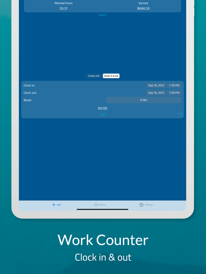 Work Counter Hours Tracker