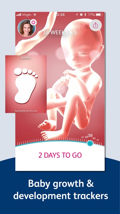 Bounty Pregnancy and Baby App Screenshot