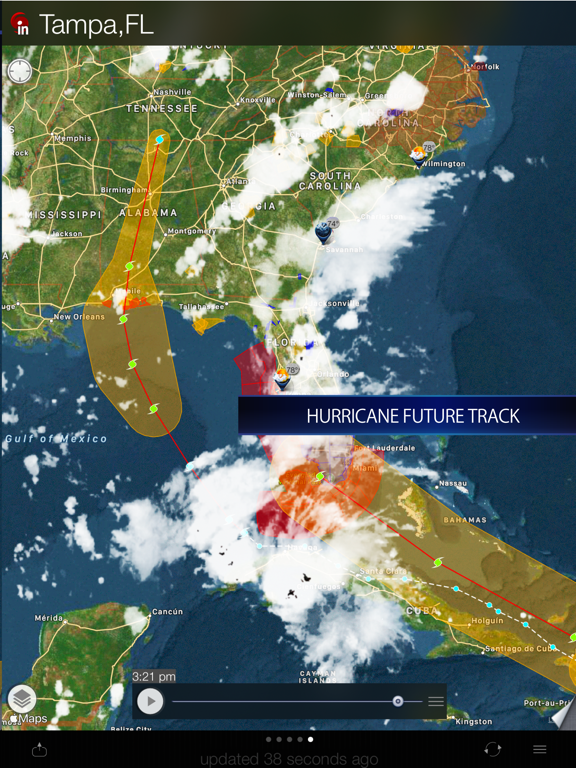 Cyclone - hurricane tracker iPad screenshot 4 - Weather app