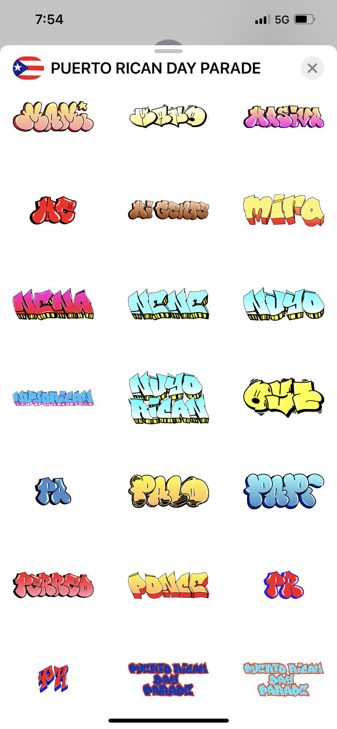 PUERTO RICAN DAY PARADE MEMOJI