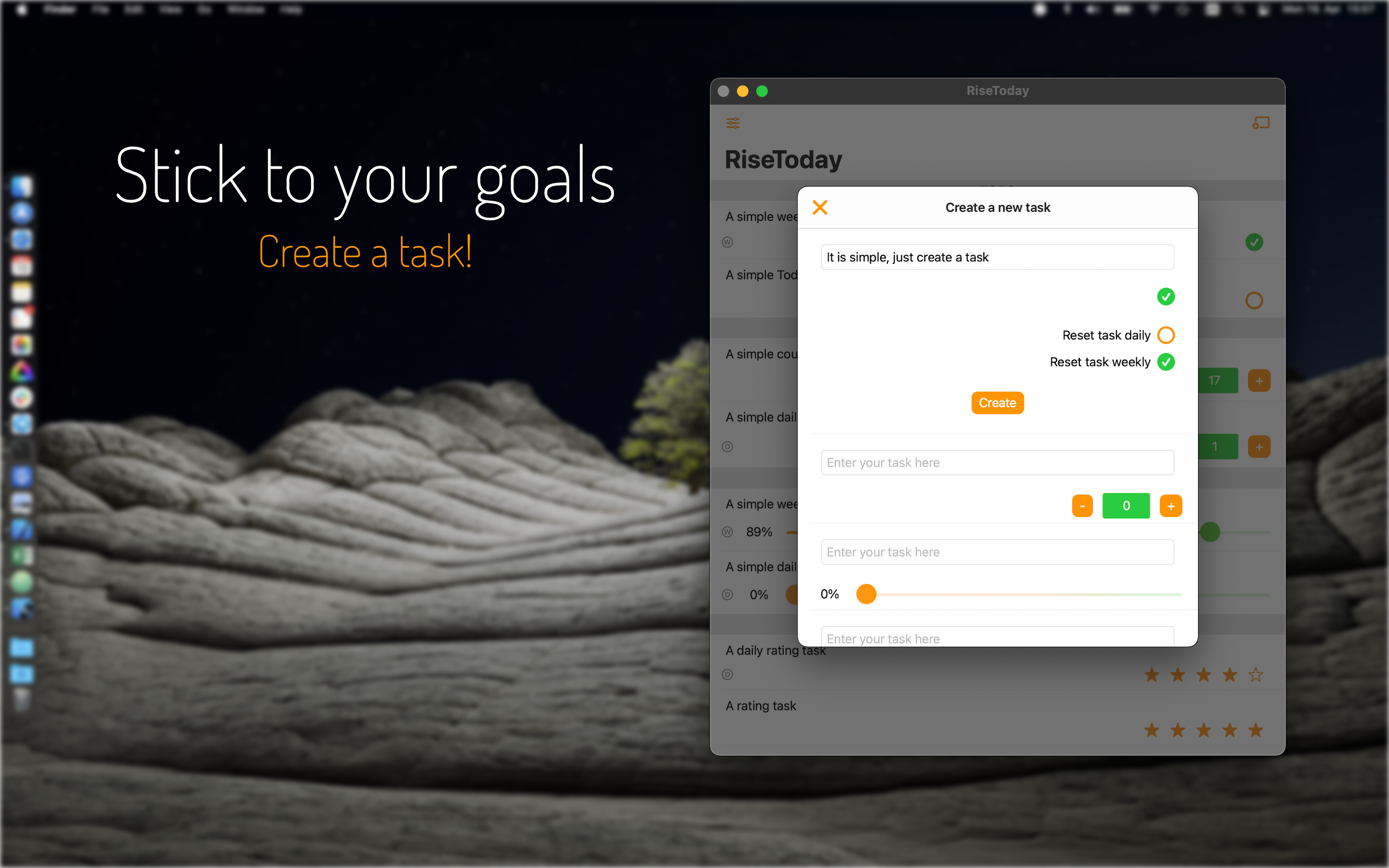 RiseToday: Stick to your Goals screenshot 9