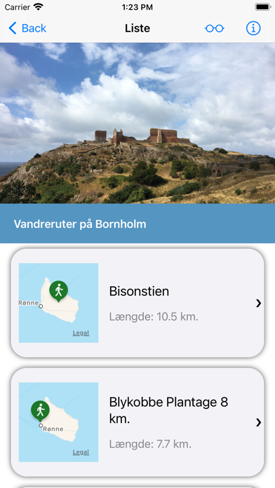 Vandreruter på Bornholm Screenshot