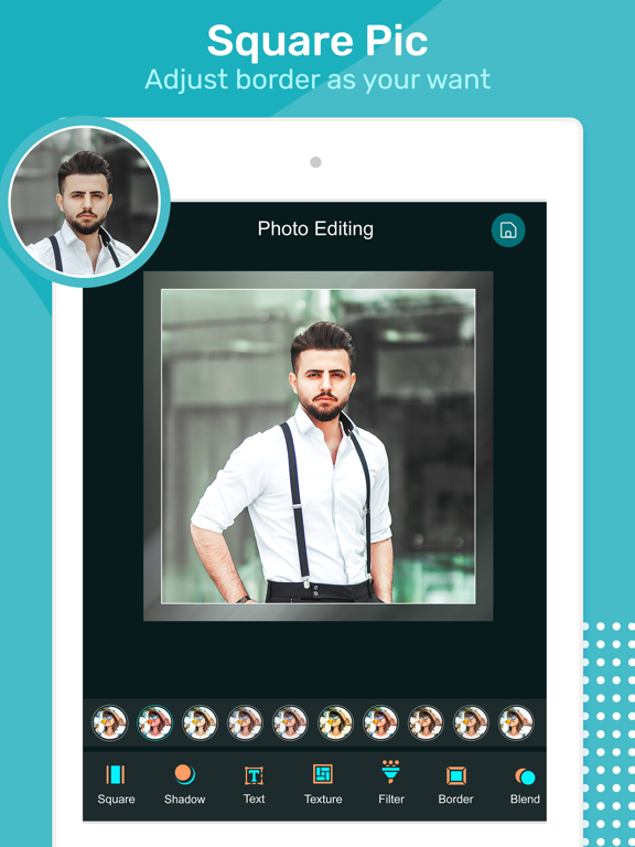 Square Pic - No Crop Editor iPad screenshot 5 - Photo & Video app