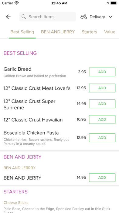 Jai's Pizza & Pasta Screenshot