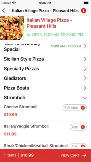 italian village pizza. iphone screenshot 4