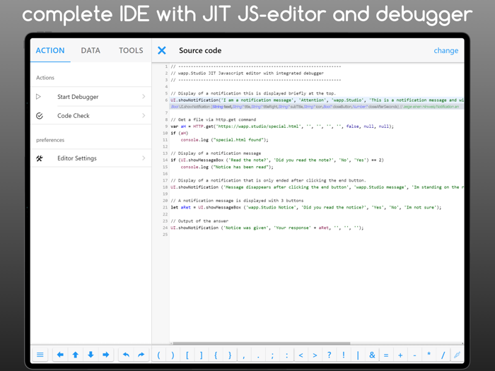 wapp Studio build your own App