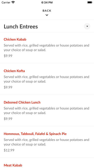 Mezza Mediterranean Southfield Screenshot