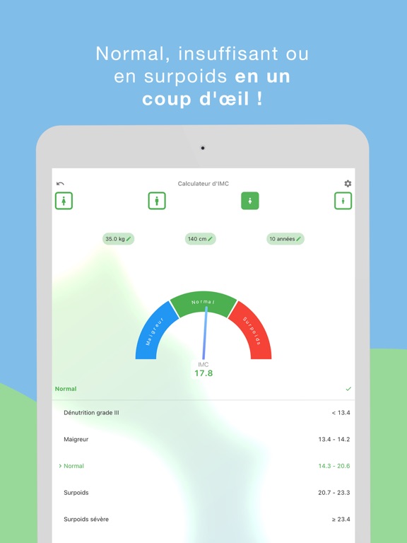 Screenshot #6 pour Calcul d'IMC: IMC Calculator