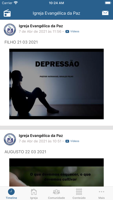 Igreja Evangélica da Paz Screenshot