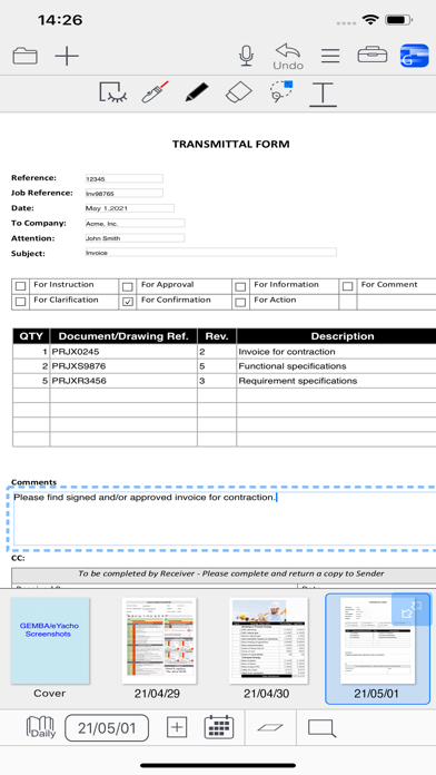 GEMBA Note for Business 6 Screenshot