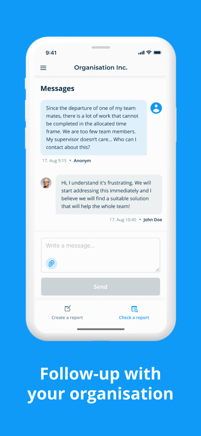 FaceUp Safe reporting