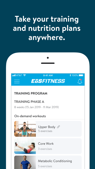 EōS Personal Training Screenshot