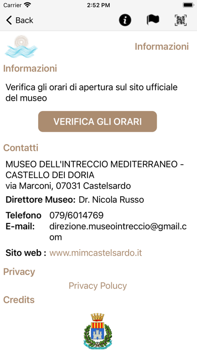 Castelsardo Musei Civici Screenshot