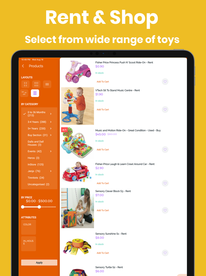 eToyLibrary flexible toy rent