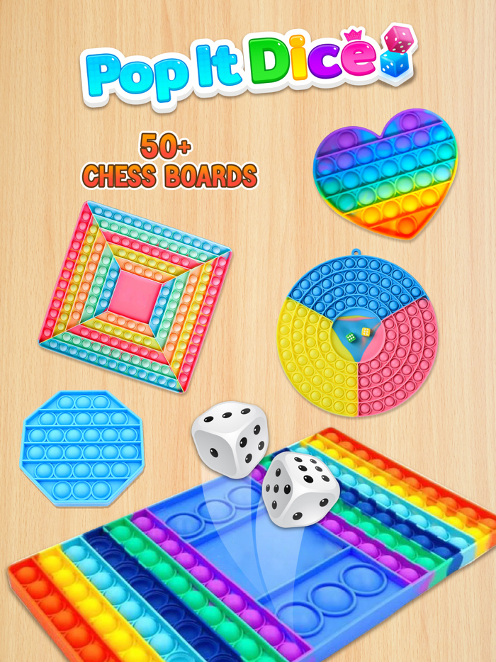 Pop It Chess - Pop It Dice 3D