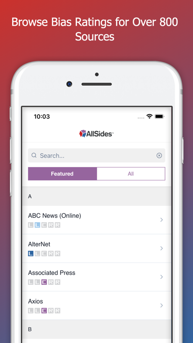 AllSides - Balanced News Screenshot