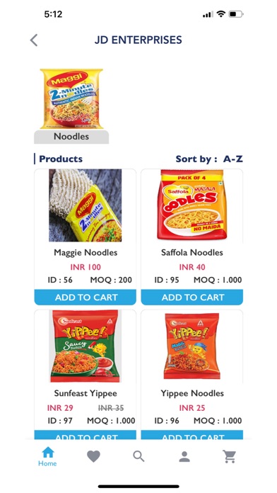 Storimart Buyer Ordering Screenshot