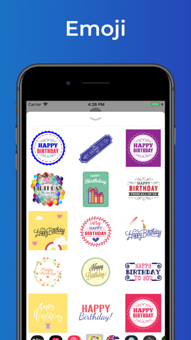 Screenshot #2 pour Stickers emoji Happy Birthday