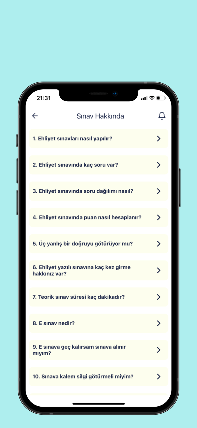 Ehliyet Sınavı Soruları - 2023