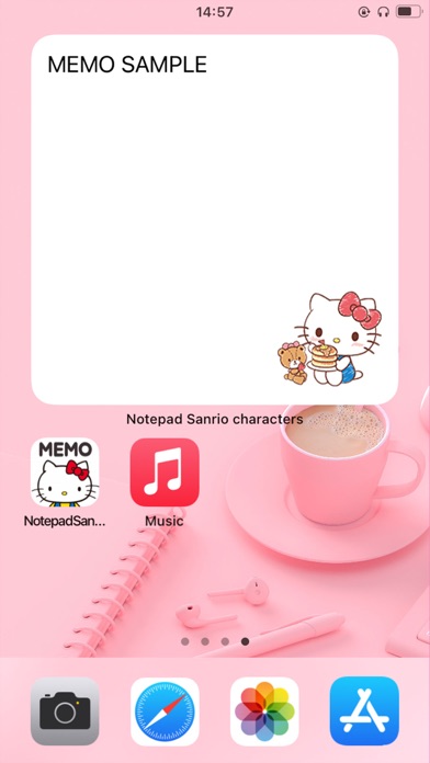 Notepad Sanrio characters Screenshot