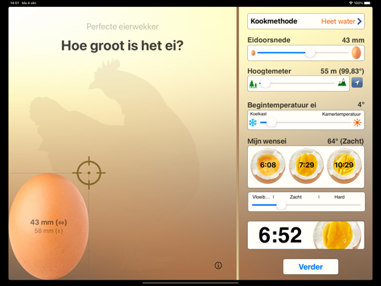 De poerfecte eierwekker iPad app afbeelding 1