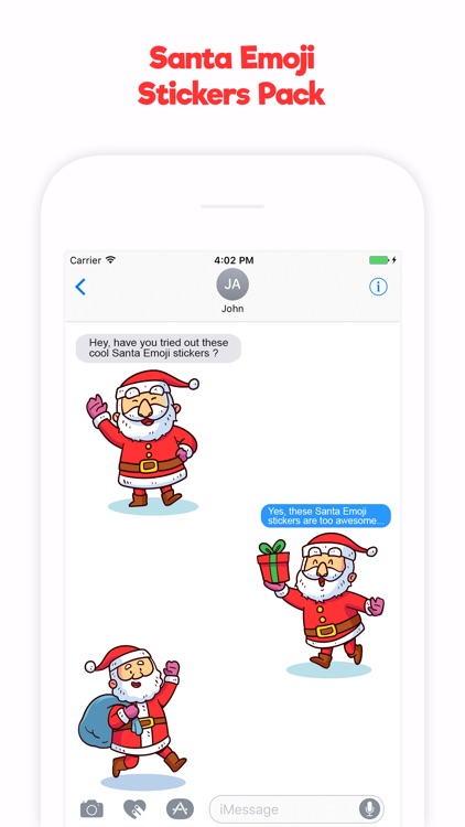 Hand Drawn Santa Emojis screenshot-3