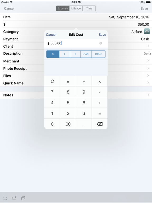 Screenshot #6 pour BizXpenseTracker Pro