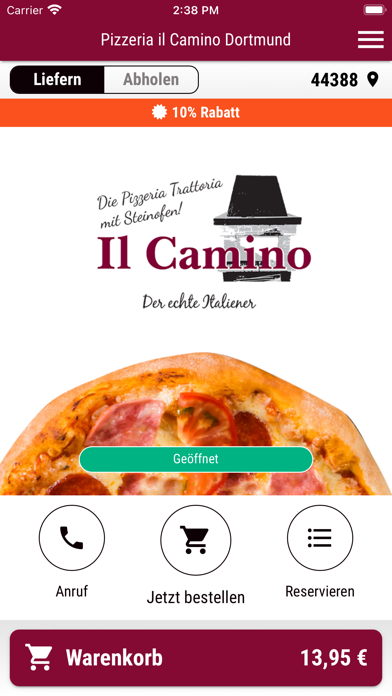 Pizzeria il Camino Dortmund Screenshot