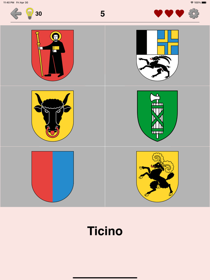 Swiss Cantons - Map and Capitals