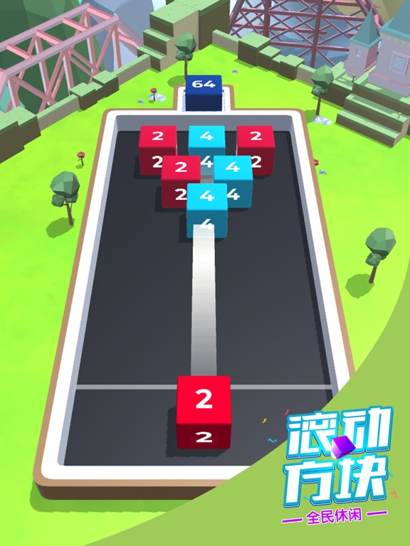 滚动方块 iPad screenshot 1 - Games app
