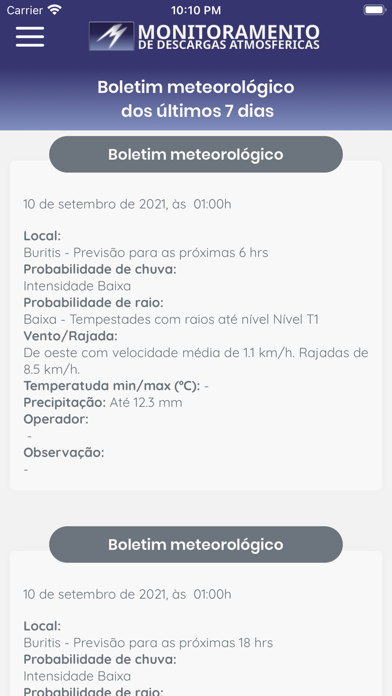 Núcleo de Monitoramento Screenshot