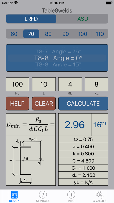 Table8welds Screenshot