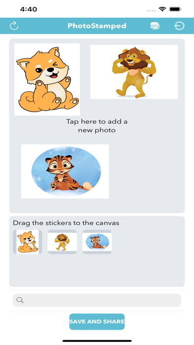 Photostamped Screenshot