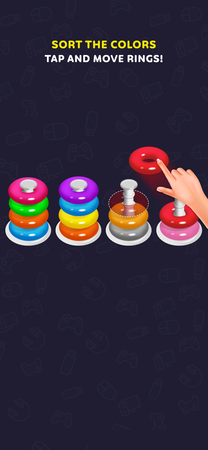 Color Hoop Stack Puzzle