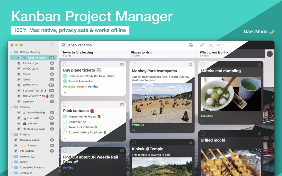 #1. TidyCards - Kanban to do lists (macOS) 由: Dream Bear Ltd