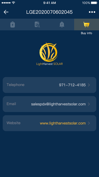 LightHarvest Solar Screenshot