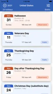 all holidays: around the world iphone screenshot 2