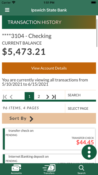 Ipswich State Bank Screenshot
