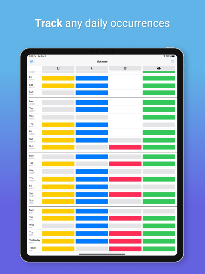 Tickmate 1-Bit Journal