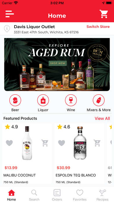 Davis Liquor Outlet Screenshot