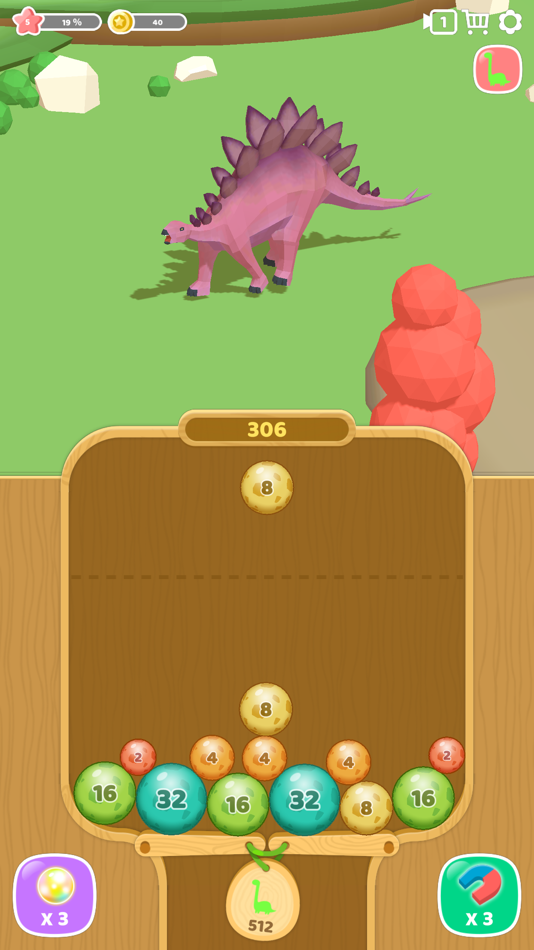#4. Dino 2048 (iOS) 由: Super Awesome Inc.