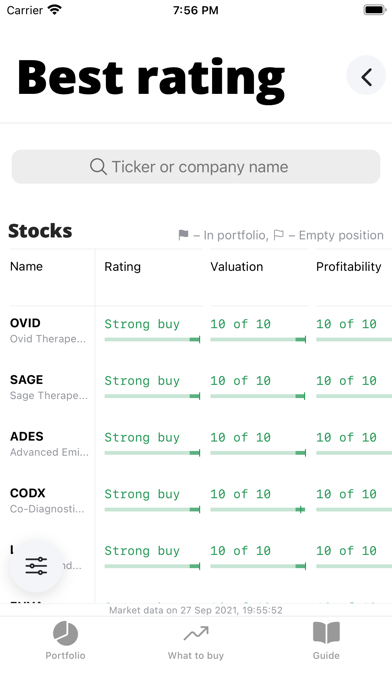 Screenshot #3 pour Kappa: Stocks screener