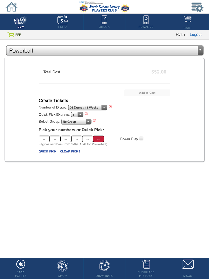 ND Lottery Players Club