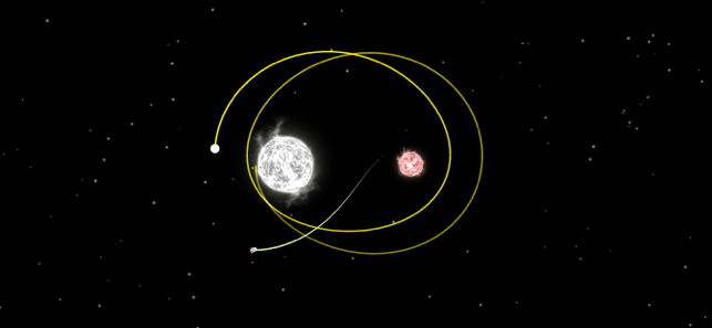 ‎Planeta Gravidade - Captura de tela do SimulateOrbit