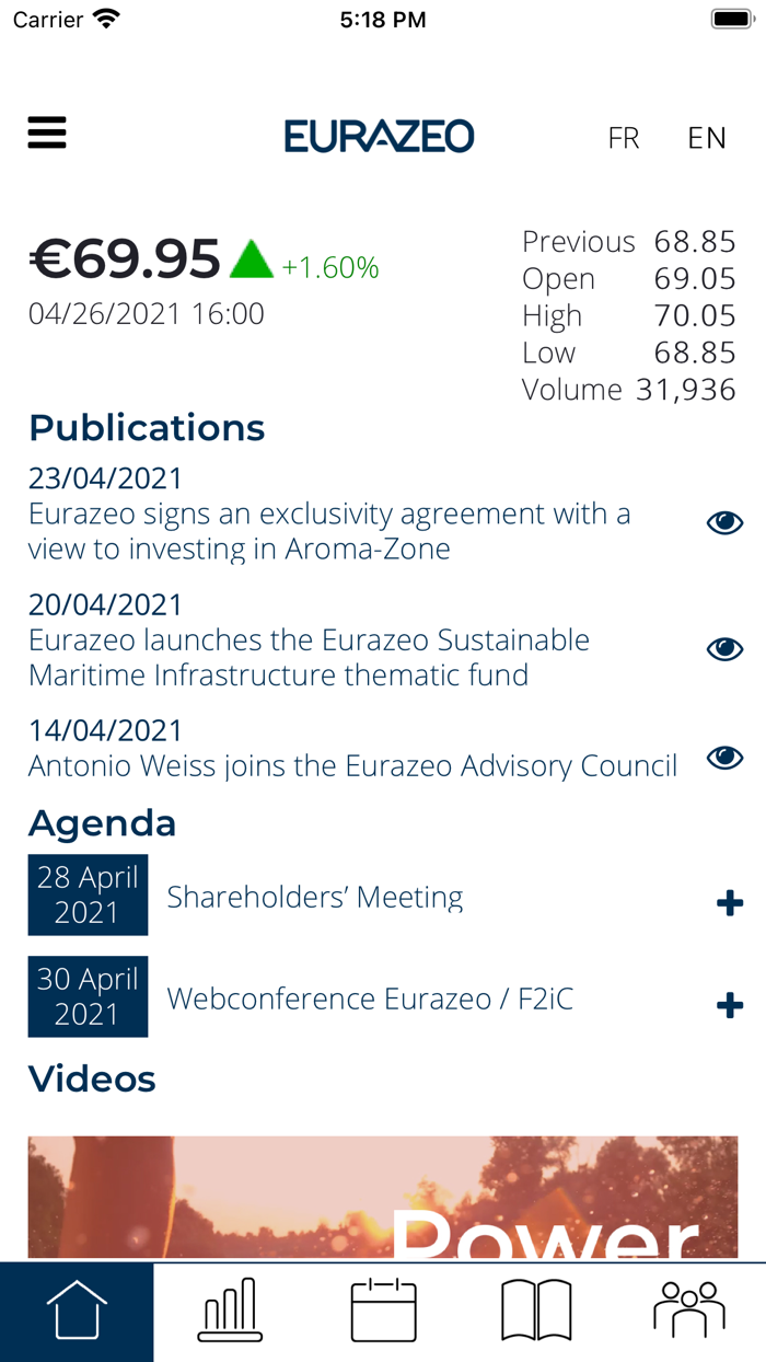 Eurazeo for Shareholders